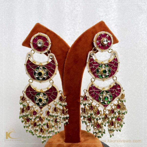 Samrina Long Earrings Tikka set