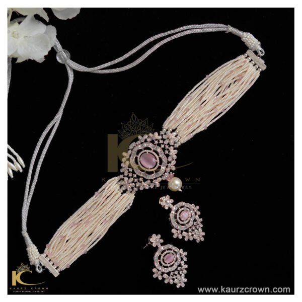 Eva Pink Victorian Choker Set