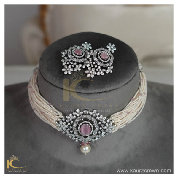 Eva Pink Victorian Choker Set