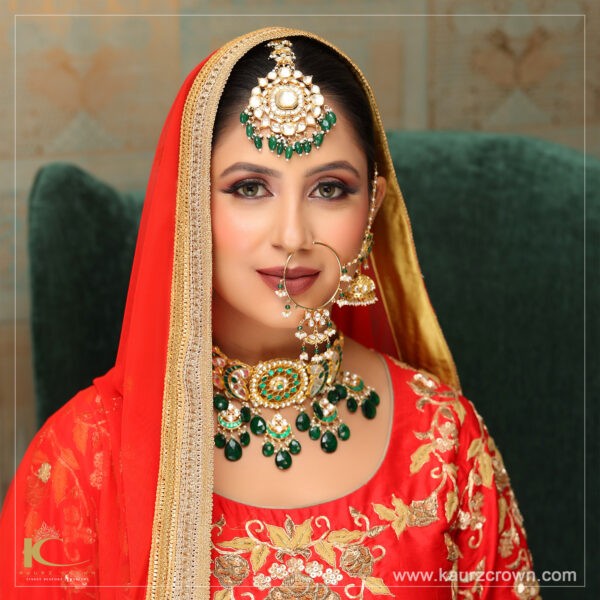 Khawaja Green Choker Set , kaurz crown jewellery , online jewellery store