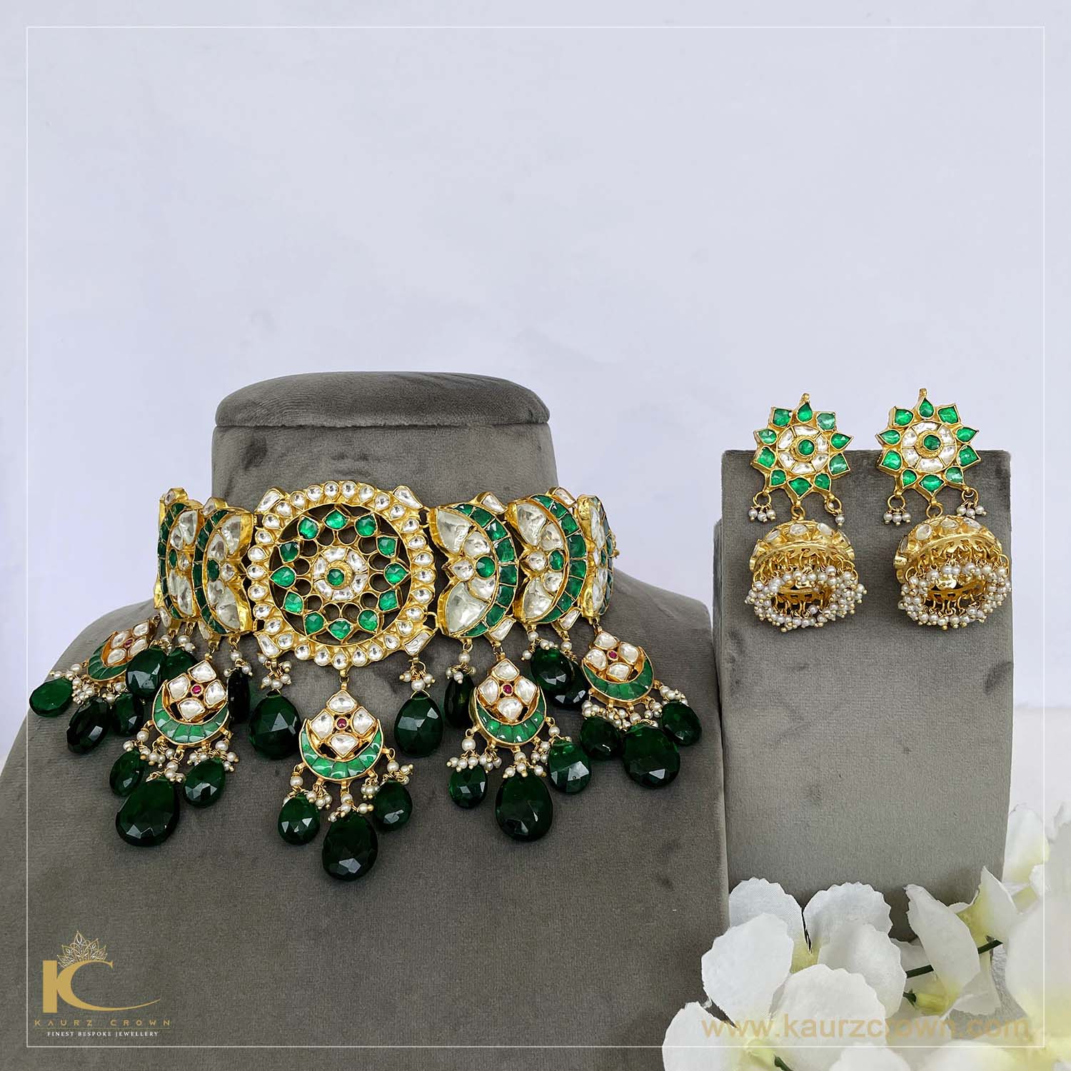 Khawaja Green Choker Set