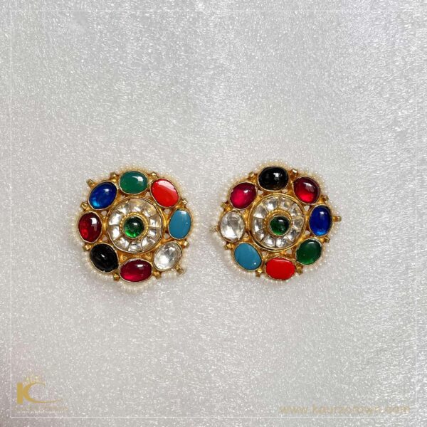 Naurangi Earrings Navratan