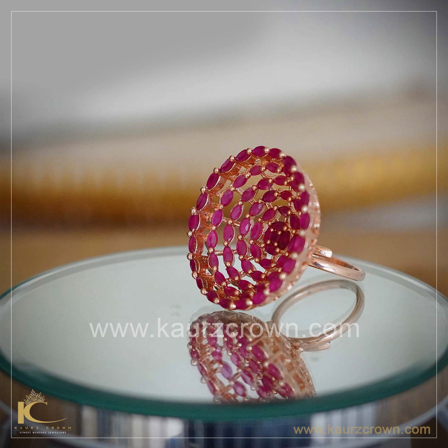 Roop Ruby Finger Ring