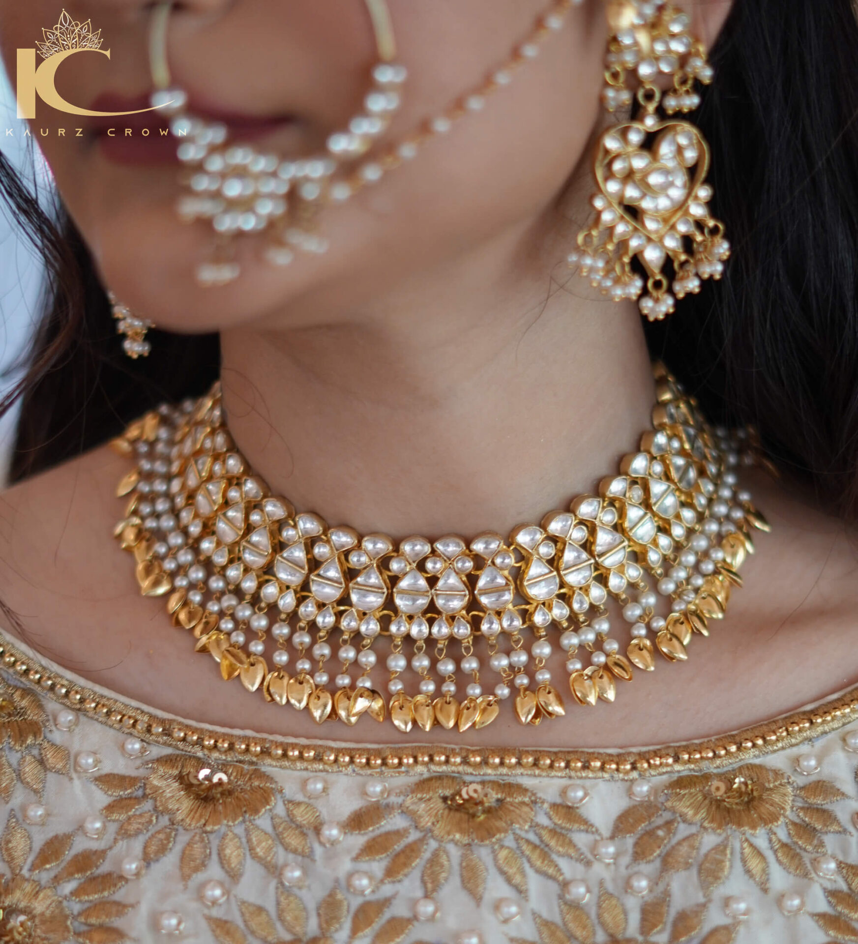 Sufna Pipal Pattian Necklace Set