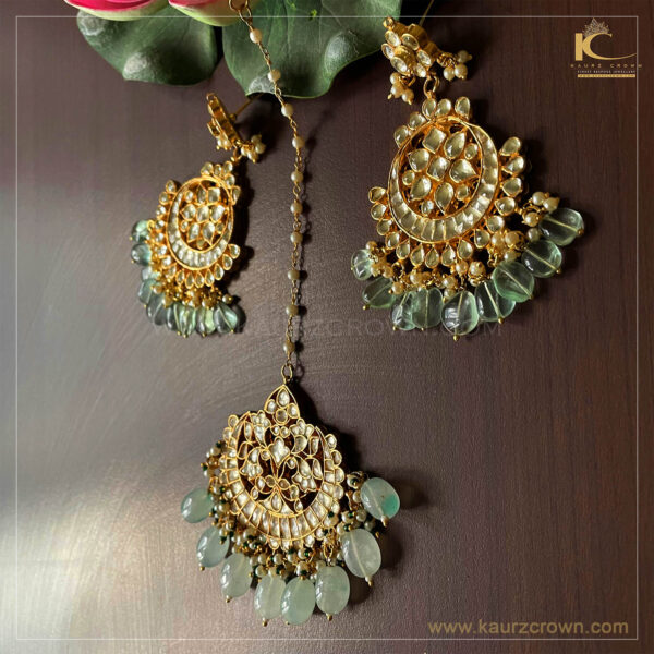 Rehnoor Headband and Earrings with Nooraniyat Tikka