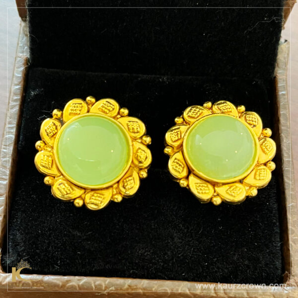 Chakor Traditional Antique Gold Plated Earring Studs