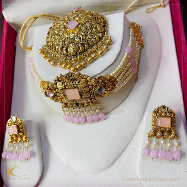 Haseen Traditional Antique Gold Plated Choker Set