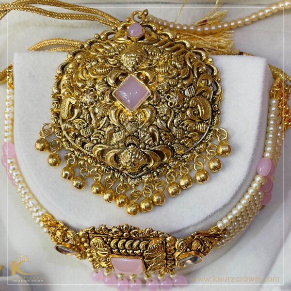 Haseen Traditional Antique Gold Plated Choker Set