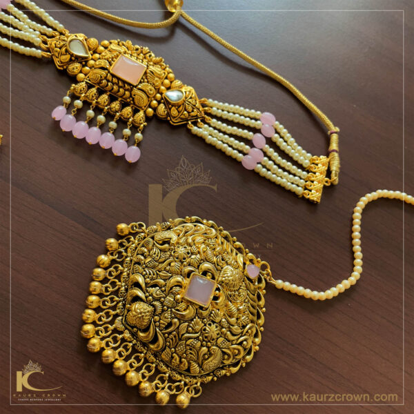 Haseen Traditional Antique Gold Plated Choker Set