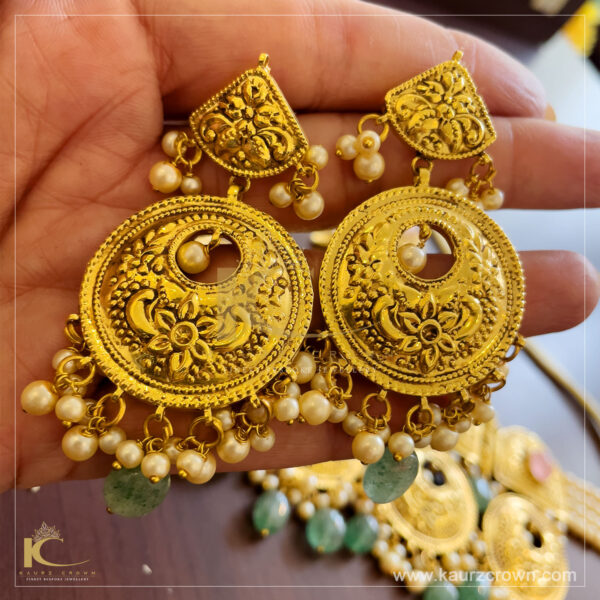 Gold Plated Rani Haar Design Earring Jhumka For Women