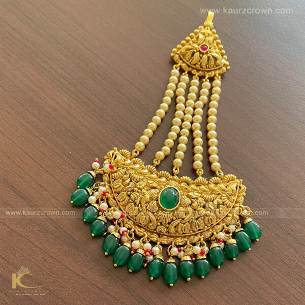 Joban Traditional Antique Gold Plated Passa (Jhumar) , jhumar , passa