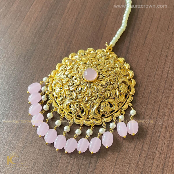 Haseen-Traditional-Antique-Gold-Plated-Tikka ,Tikka , Haseen Gold Plated , Punjabi Jewellery