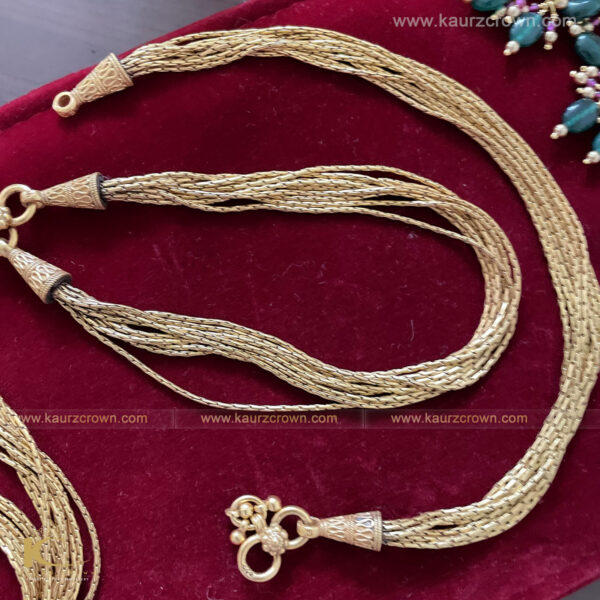 Haseena Traditional Antique Gold Plated Payal (Anklets) , payal , haseena , gold plated , kaurz crown , jewellery