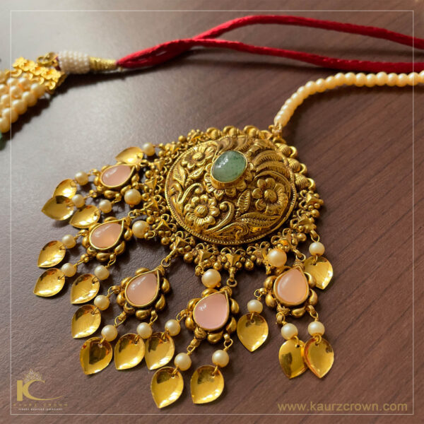 Zoya Traditional Antique Gold Plated Tikka , zoya , gold plated , tikka , kaurz crown , punjabi jewellery