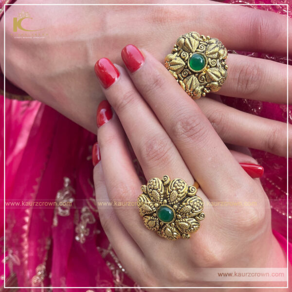 Buy Abhika Creations Kundan Adorned Handmade In India Adjustable Ring  Indian Fashion Designer Jewelry Traditional For Women Ring Party Wear  Everyday Online at Best Prices in India - JioMart.