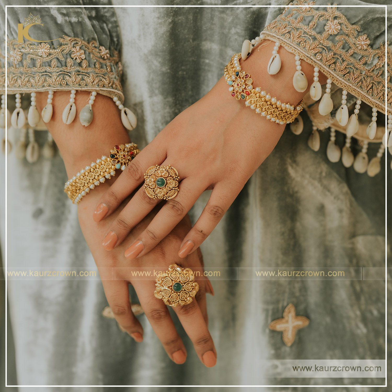 Buy Women's Traditional Stone Finger Rings By Bindhani