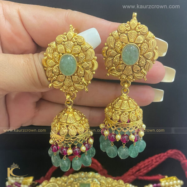 Suhana Traditional Antique Gold Plated Jhumki Earrings , suhana , traditional , gold plated , jhumki , earrings kaurz crown , jewellery