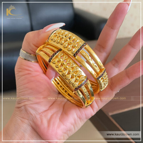 Sandli Traditional Antique Gold Plated Bangles , punjabi jewellery , online jewellery store , bangles , gold plated bangles