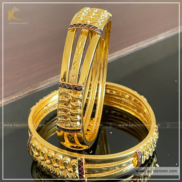 Sandli Traditional Antique Gold Plated Bangles , punjabi jewellery , online jewellery store , bangles , gold plated bangles