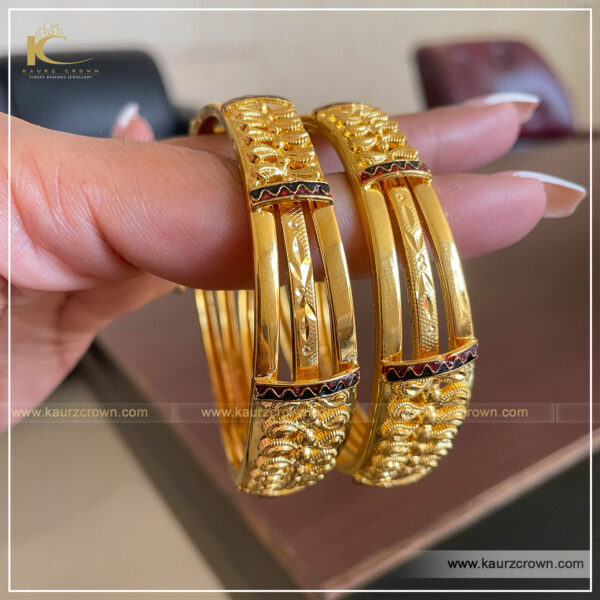 Sandli Traditional Antique Gold Plated Bangles , punjabi jewellery , online jewellery store , bangles , gold plated bangles