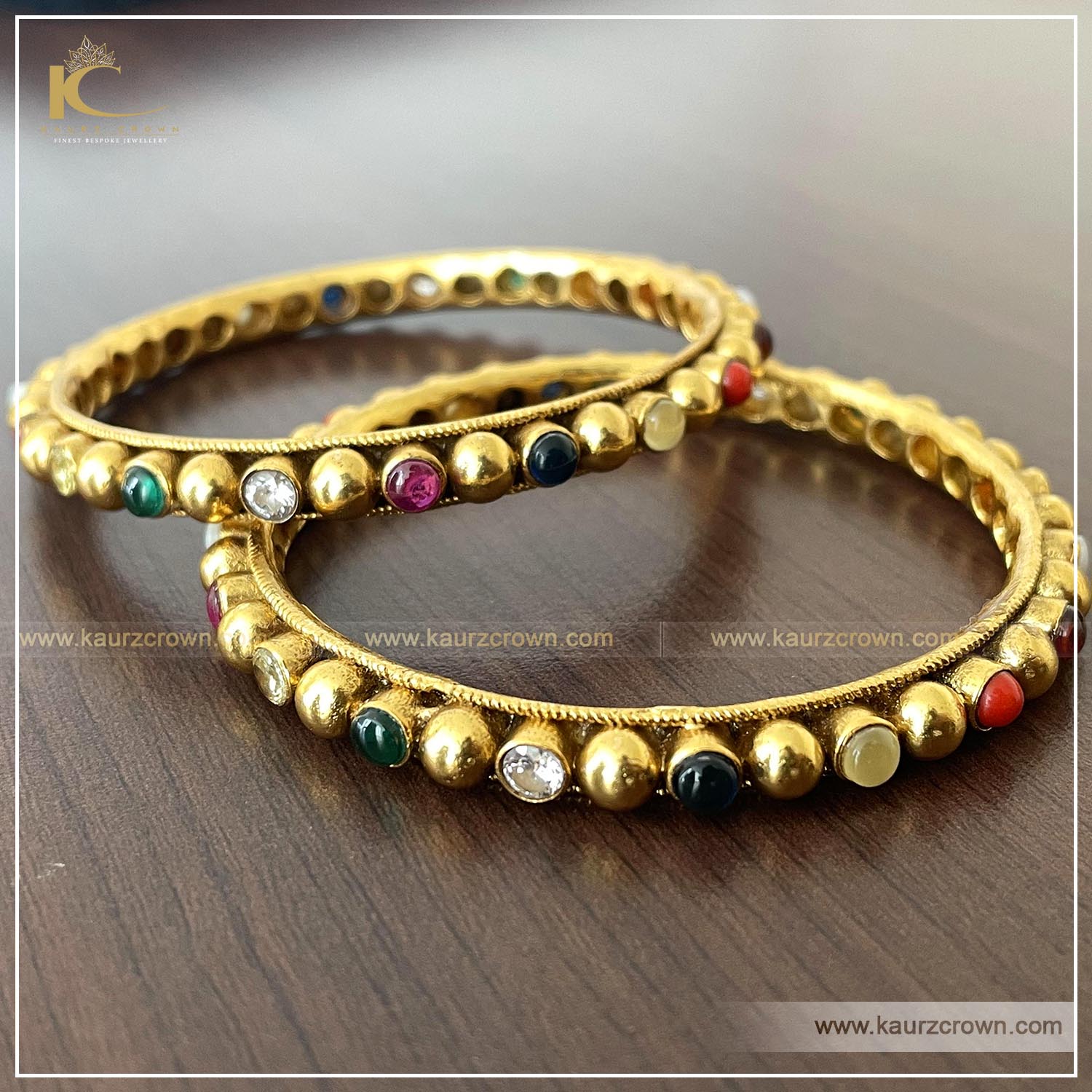 Fazeen Traditional Gold Plated Bangles , kaurz crown , punjabi jewellery , online jewellery store , gold plated