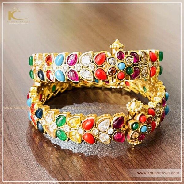 Gajal Traditional Antique Gold Plated Bangles , kaurz crown , online jewellery store , jewellery shop , gajal bangles