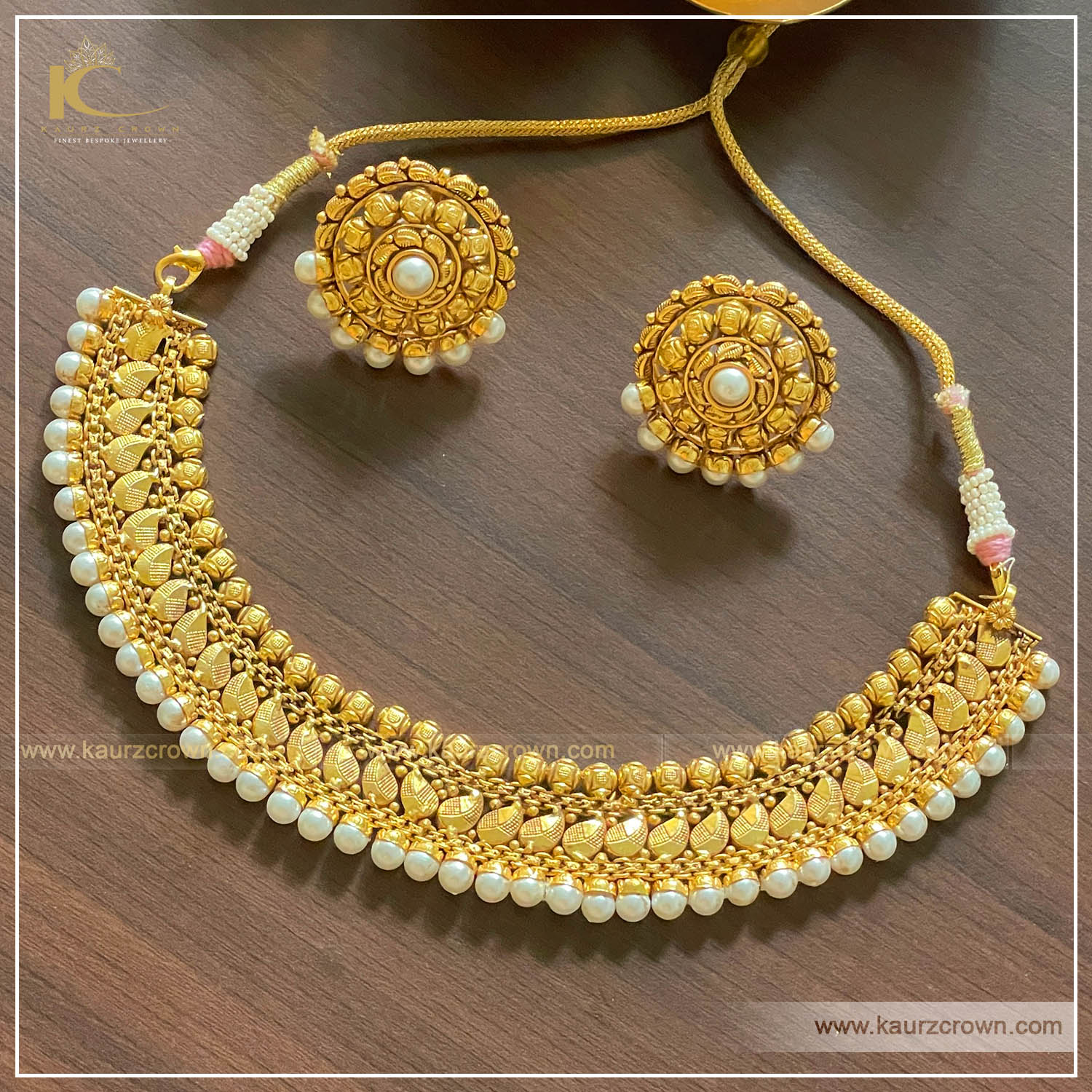 Antique Choker Necklace Set  SEHGAL GOLD ORNAMENTS PVT. LTD.