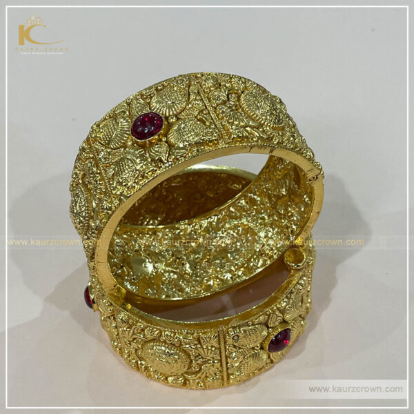 Ruksaba Traditional Antique Gold Plated Bangles , Ruksaba #kaurz crown , punjabi jewellery , online jewellery store