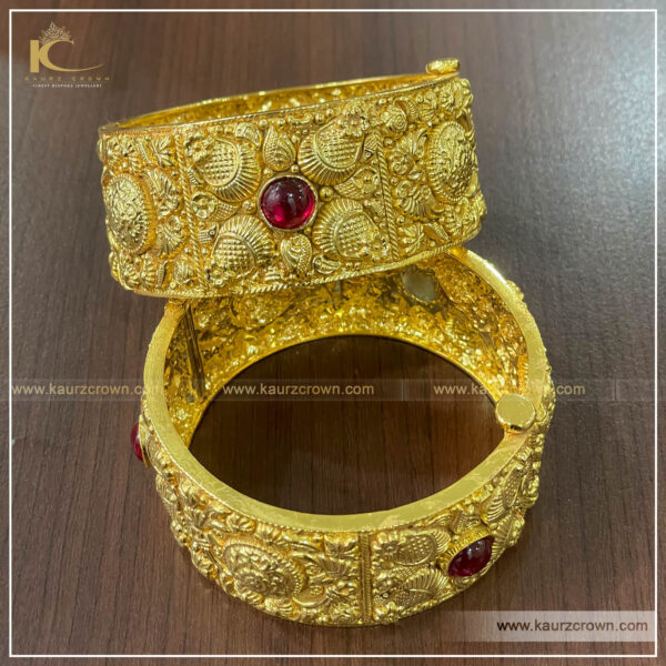 Ruksaba Traditional Antique Gold Plated Bangles , Ruksaba #kaurz crown , punjabi jewellery , online jewellery store