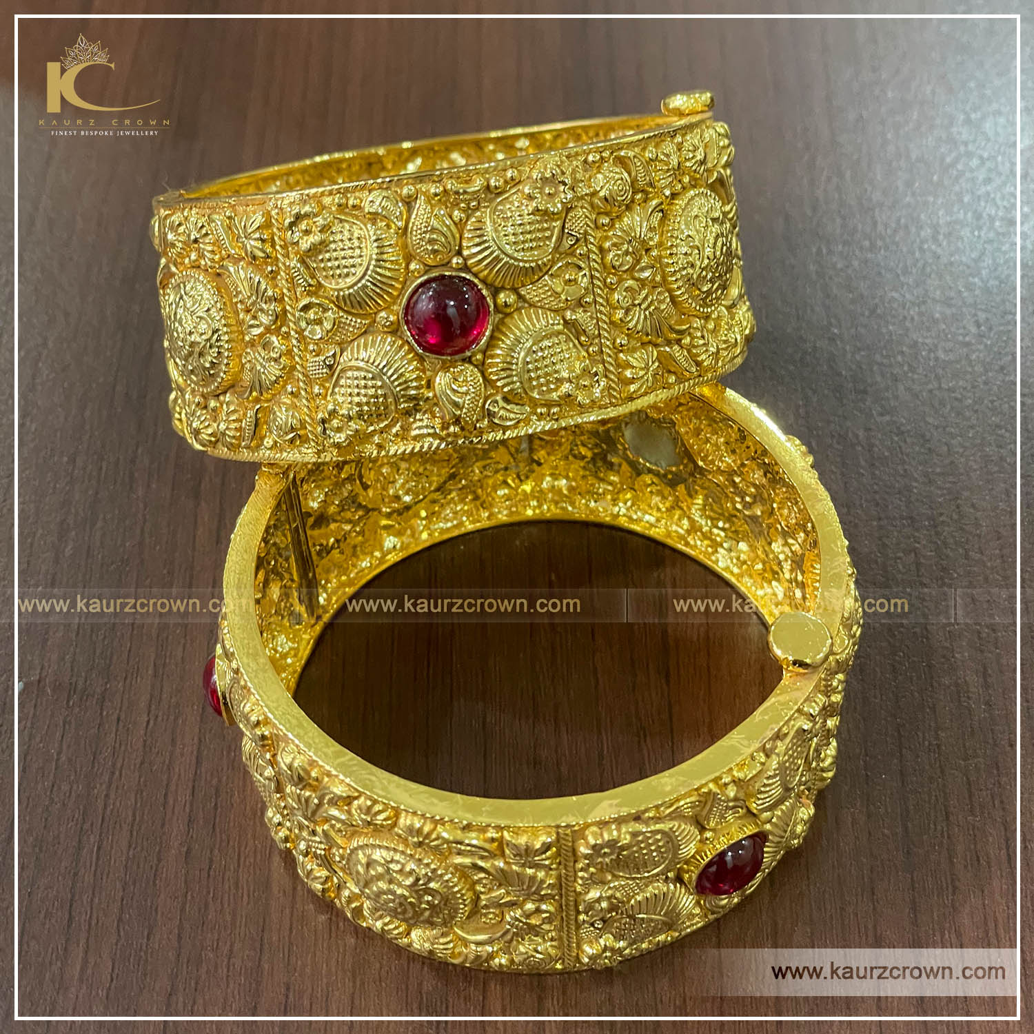 Ruksaba Traditional Antique Gold Plated Bangles – KaurzCrown.com