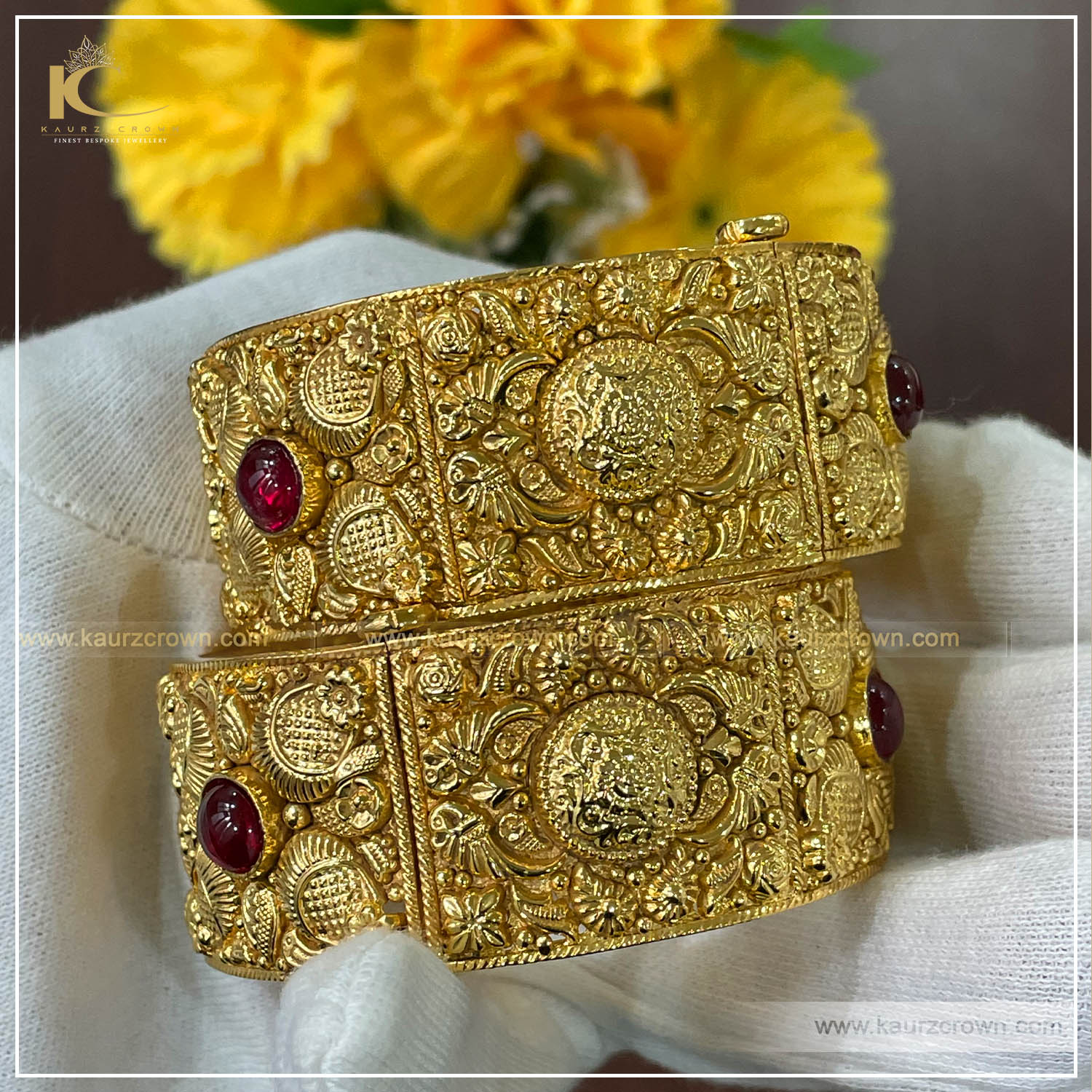 Ruksaba Traditional Antique Gold Plated Bangles , Ruksaba #kaurz crown , punjabi jewellery , online jewellery store