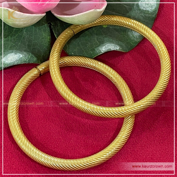 Saadgi Traditional Antique Gold Plated Bangles , kaurz crown , online jewellery store , jewellery shop , Saadgi bangles