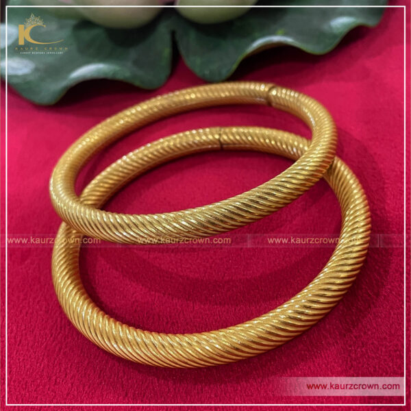 Saadgi Traditional Antique Gold Plated Bangles , kaurz crown , online jewellery store , jewellery shop , Saadgi bangles