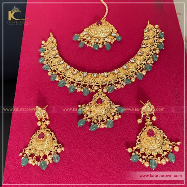 Mehkasha Necklace Set , kaurz crown , online jewellery store , jewellery store , traditonal jewellery , necklace set , traditonal necklace set ,