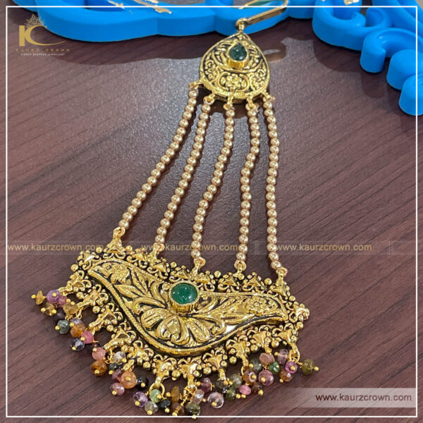 Ragini Traditional Antique Polished Passa (Jhumar), kaurz crown jewellery , traditional jewellery , ragini passa , online jewellery store , jewellery shop