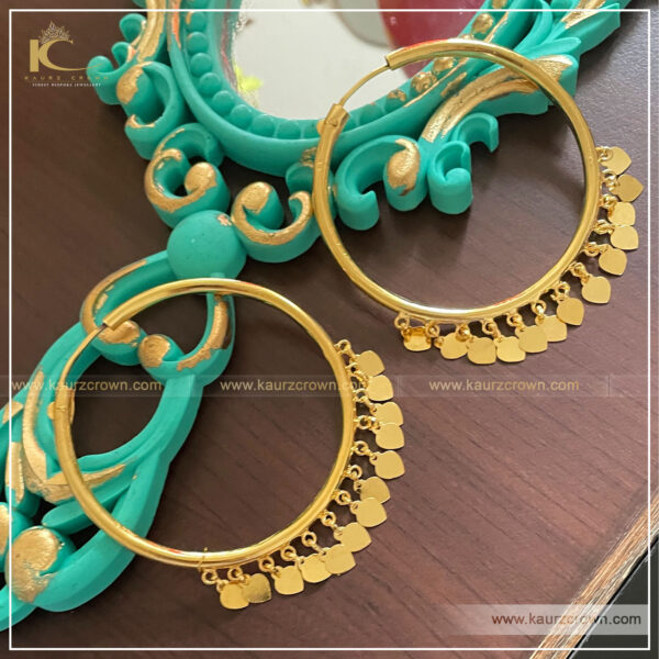 Mahnsz Pipal Patti Waaliyan , kaurz crown jewellery , online jewellery store , punjabi jewellery store , mahnsz waaliyan , gold plated jewellery , gold plated waaliyan