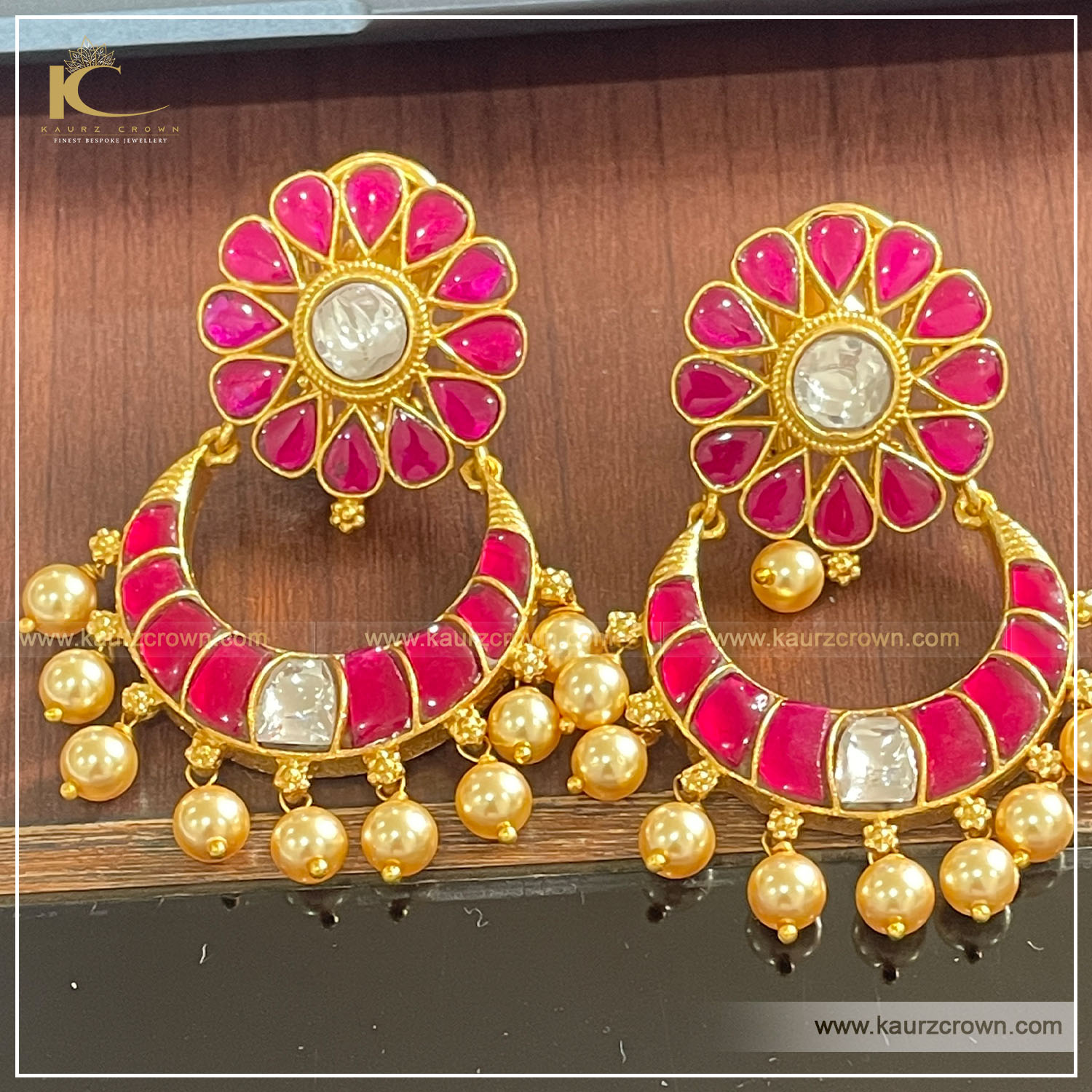 Buy White Kundan Earrings Online From Wholesale Salwar.