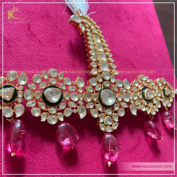 Sultan Kalgi (Turban Brooch) , Pink kalgi , kaurz crown punjabi jewellery , online jewellery store , punjabi kalgi