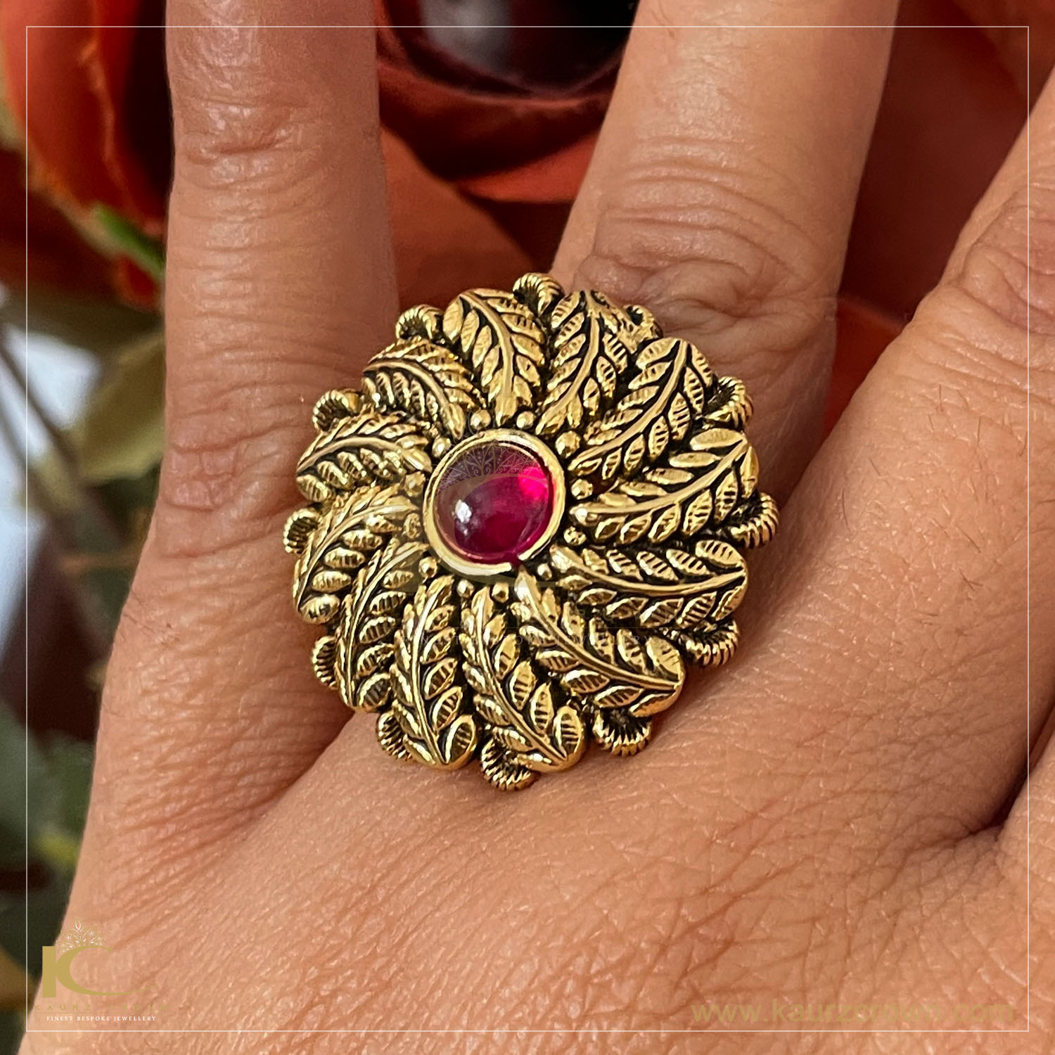Buy KORD STORE Traditional Contemporary Finger Rings for Women & Girls |  Wedding Ring | Big Ring | Gold Plated Ring Online at Lowest Price Ever in  India | Check Reviews &